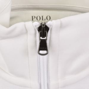 Ralph Lauren Quarter Zip Sweatshirt White | Mainline Menswear us